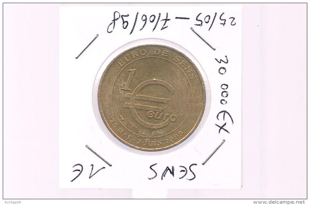 1 EURO De SENS . 30 000 Exemplaires . - Euros Des Villes