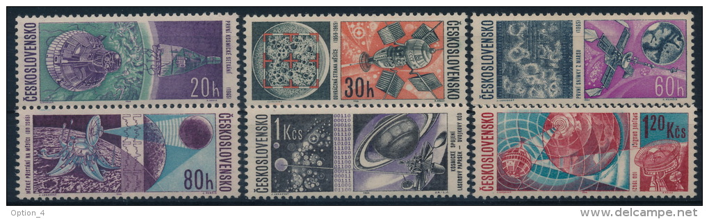 **Czechoslovakia 1966 Mi 1651-56 (6) Space Satelitte Mars Moon MNH - Ungebraucht