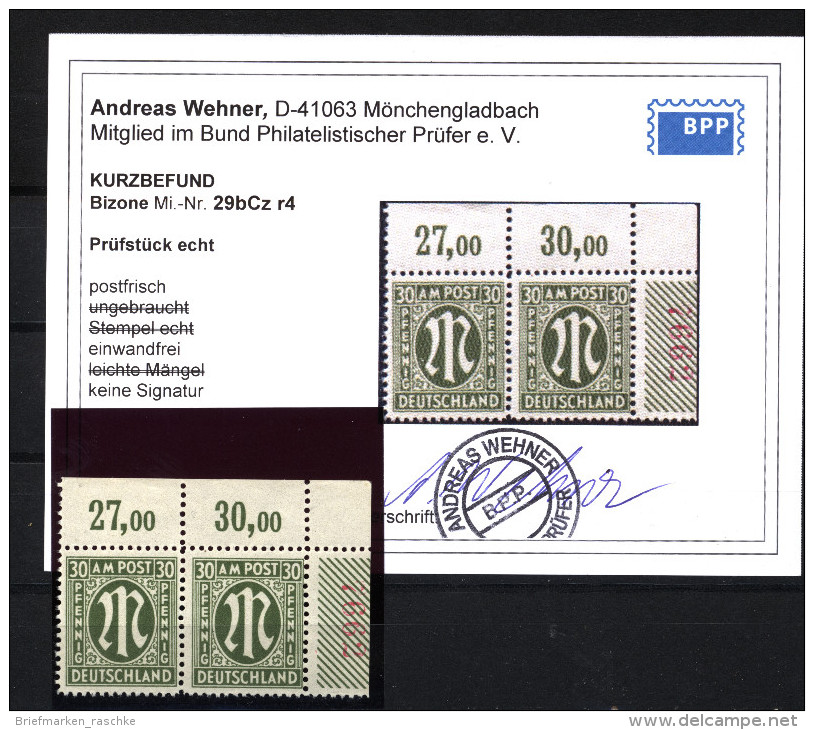 Am-Post,29bCz,r4,xx,Befund (5880) - Ungebraucht