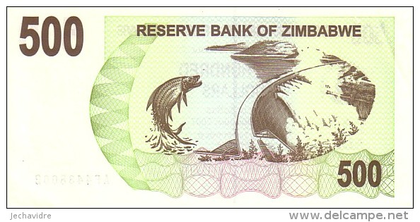 ZIMBABWE    500 Dollars  Bearer Cheque  Daté Du 01-08-2006  Pick 43     ***** QUALITE  XF  ***** - Simbabwe