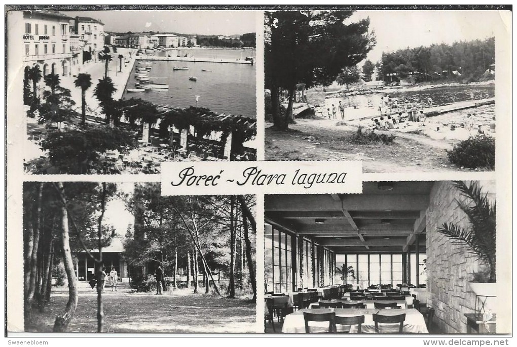 KR.- Kroatië. Porec. Plava Laguna. Joegoslavië. Jugoslavija Stamp.1962 - Hotel's & Restaurants