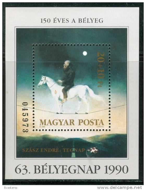 HUNGARY-1990.Souvenir Sheet - 63rd Stampday MNH! - Unused Stamps