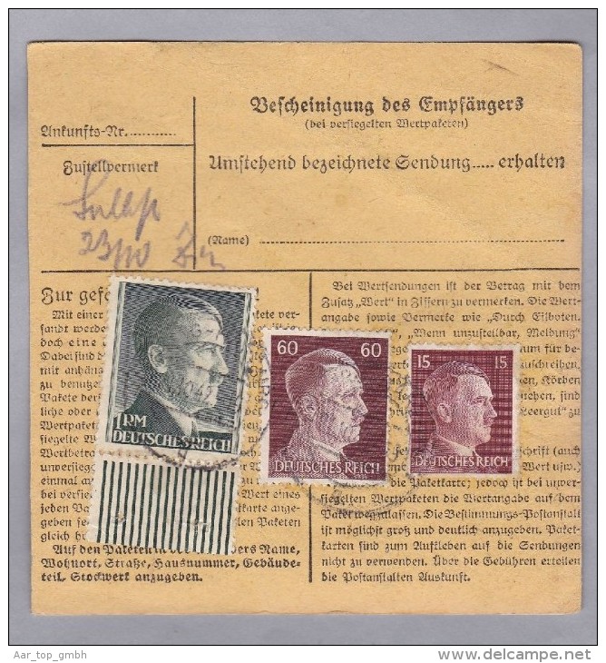 Heimat DE Ha Hamburg-Harburg 1942-10-21 Paketkarte Dringend Nach Coburg - Briefe U. Dokumente