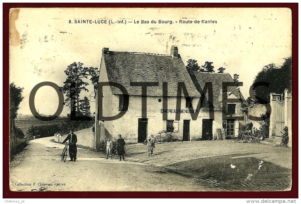SAINTE-LUCE - LE BAS DU BOURG - CHEREAU MENUISIER - ROUTE DE NANTES - 1910 PC - Le Marin