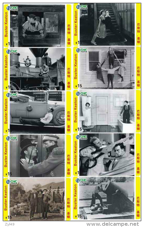 M03960 China phone cards Buster Keaton 70pcs