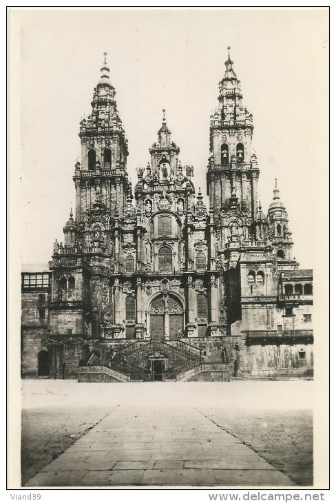 Santiago - St Jacques De Compostelle - Cathédrale Façade Del Obradoiro - Non écrite - Santiago De Compostela