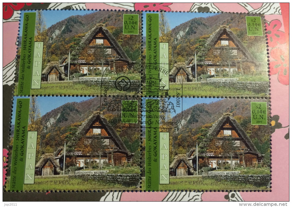 United Nations 2001. Vienna Office, Japan World Heritage, Prestige Booklet, MNH (**) - Postzegelboekjes