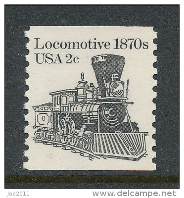 USA 1982 Scott # 1897A. Transportation Issue: Locomotive1870s, MNH (**) - Coils & Coil Singles