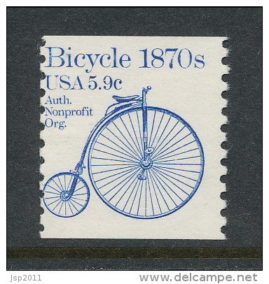USA 1982 Scott # 1901. Transportation Issue: Bicycle 1870s, MNH (**) - Roulettes