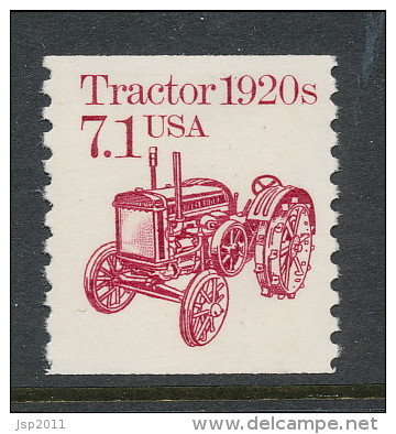 USA 1987 Scott # 2127. Transportation Issue: Tractor 1920s, MNH (**). - Coils & Coil Singles