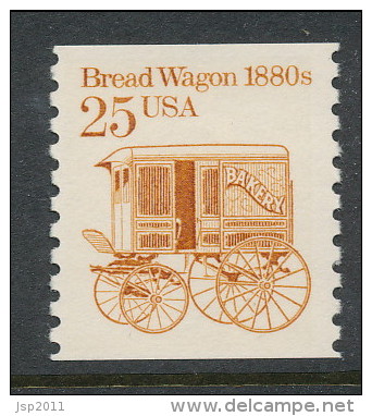 USA 1986 Scott # 2136. Transportation Issue: Bread Wagon 1880s. MNH (**). - Rollenmarken