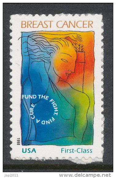 USA 1998 Scott # B1 Semi-Postal Stamps: Breast Cancer Research, MNH (**) - Unused Stamps