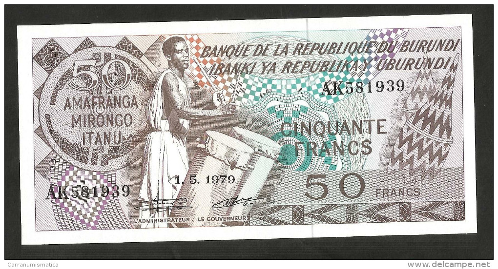 [NC] BURUNDI - BANQUE De La REPUBLIQUE Du BURUNDI - 50 FRANCS (1979) - Burundi