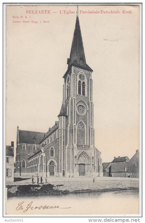 21319g PAROCHIALE KERK - Eglise Paroissiale - Selzaete - Zelzate