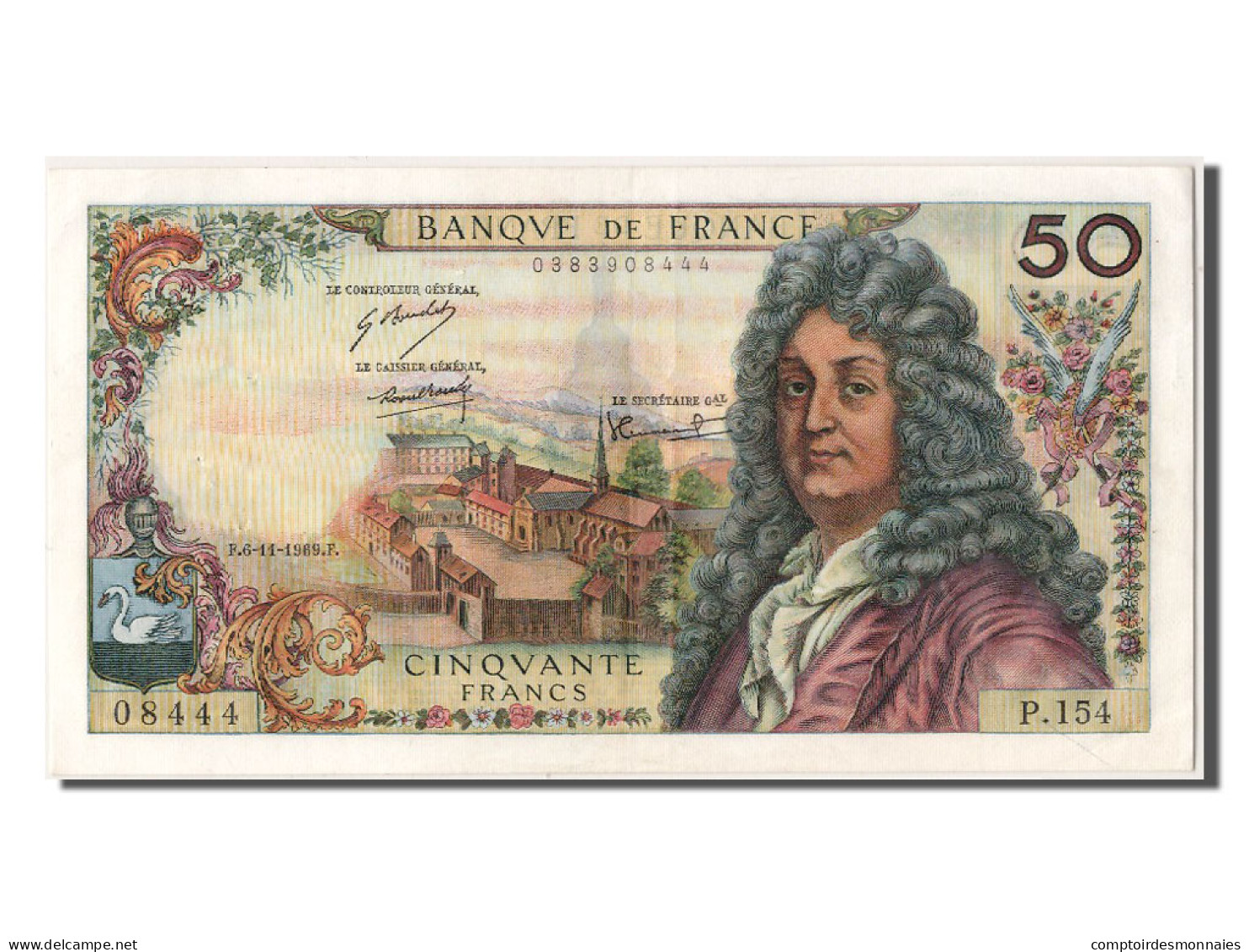 Billet, France, 50 Francs, 50 F 1962-1976 ''Racine'', 1969, 1969-11-06, SUP - 50 F 1962-1976 ''Racine''