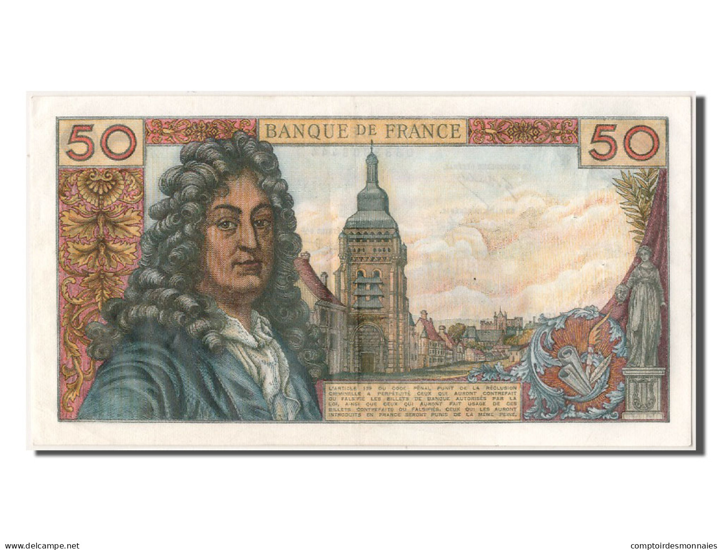 Billet, France, 50 Francs, 50 F 1962-1976 ''Racine'', 1969, 1969-11-06, SUP - 50 F 1962-1976 ''Racine''