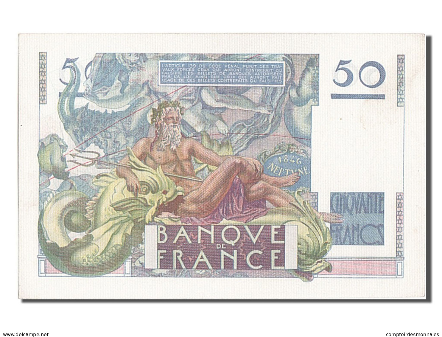 Billet, France, 50 Francs, 50 F 1946-1951 ''Le Verrier'', 1946, 1946-05-02, SUP - 50 F 1946-1951 ''Le Verrier''