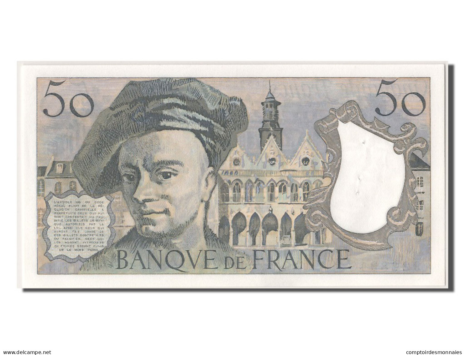 Billet, France, 50 Francs, 50 F 1976-1992 ''Quentin De La Tour'', 1976, SPL - 50 F 1976-1992 ''Quentin De La Tour''