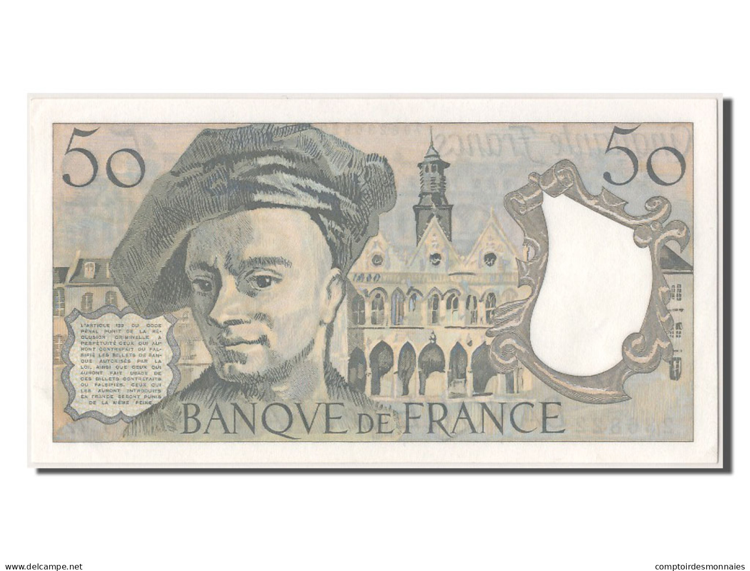 Billet, France, 50 Francs, 50 F 1976-1992 ''Quentin De La Tour'', 1992, NEUF - 50 F 1976-1992 ''Quentin De La Tour''