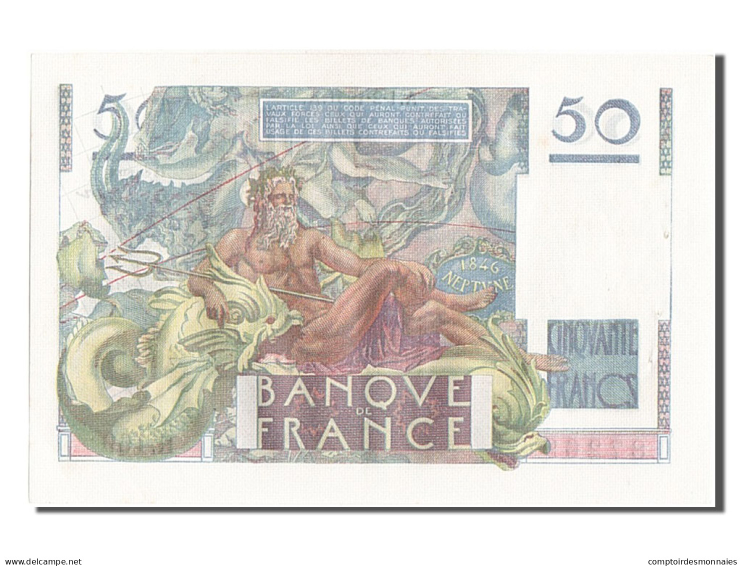 Billet, France, 50 Francs, 50 F 1946-1951 ''Le Verrier'', 1951, 1951-02-01, TB+ - 50 F 1946-1951 ''Le Verrier''