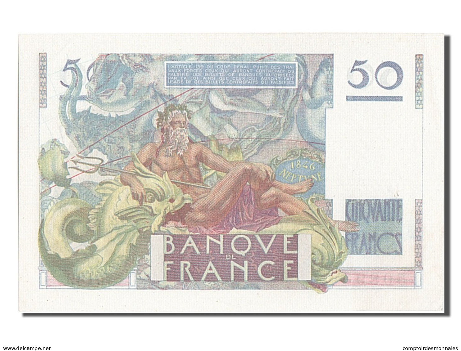 Billet, France, 50 Francs, 50 F 1946-1951 ''Le Verrier'', 1949, 1949-11-03, SPL - 50 F 1946-1951 ''Le Verrier''