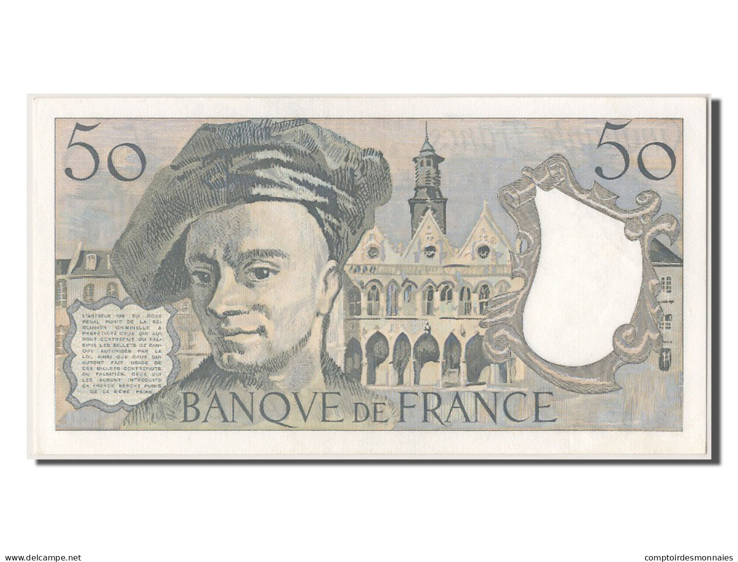 Billet, France, 50 Francs, 50 F 1976-1992 ''Quentin De La Tour'', 1984, NEUF - 50 F 1976-1992 ''Quentin De La Tour''