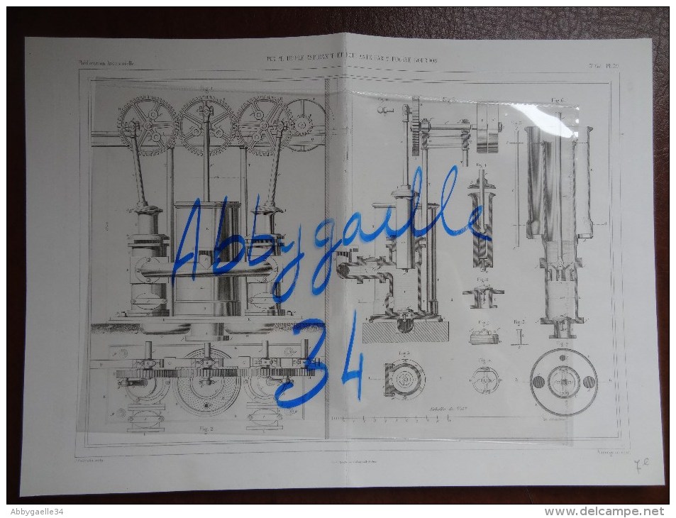 POMPE TRIPLE ASPIRANTE ET FOULANTE PAR M. EUGENE BOURDON Publication Industrielle - Máquinas