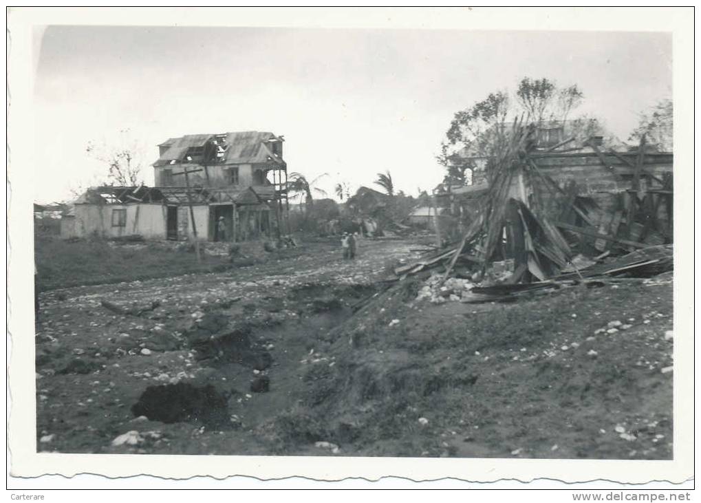 HAITI ,village Détruit Par Un Cyclone,caraibes Photo Rare De Dimension 9cm X 6 Cm - Haïti