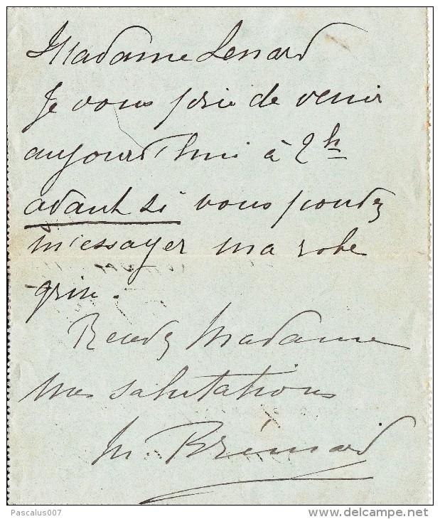 A27 - Entier Postal De France -  Carte Pneumatique Fermée Avec Taxe Réduite 30c - Télégraphe Oblitéré - 50c. Barré Noir - Pneumatiques