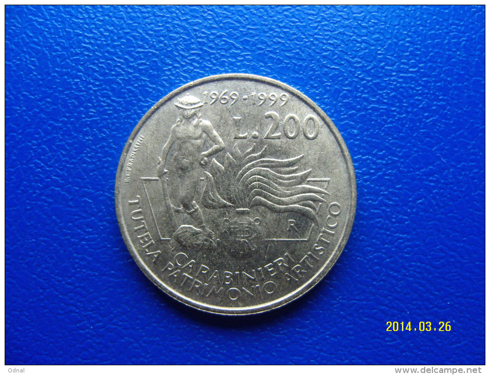 200 LIRE Bronzital (Ba) CARABINIERI  1999  FDC - 200 Lire