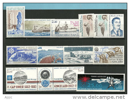 TAAF. Année Complète 1982.  14 T-p Neufs ** Inclus PA 71/78. Côte 41,00 € - Années Complètes