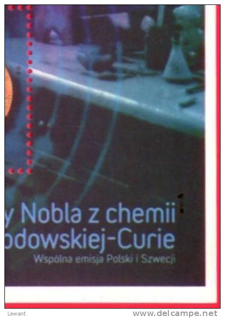 2011.11.17 - all 6 versions - 100th anniversary of the Nobel Prize for Maria Sklodowska - Curie - MNH 6v