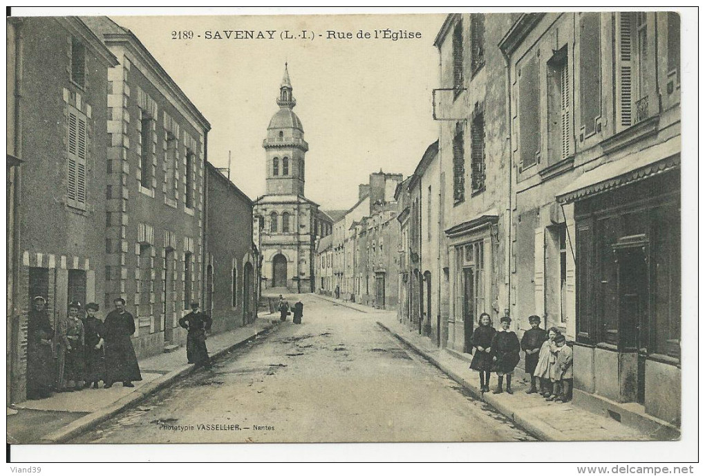 Savenay - Rue De L'église, Commerces, Personnages - Savenay