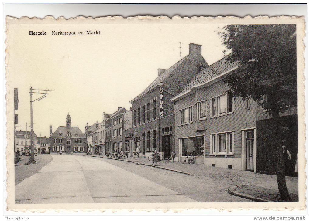 Herzele, Kerkstraat En Markt (pk13623) - Herzele