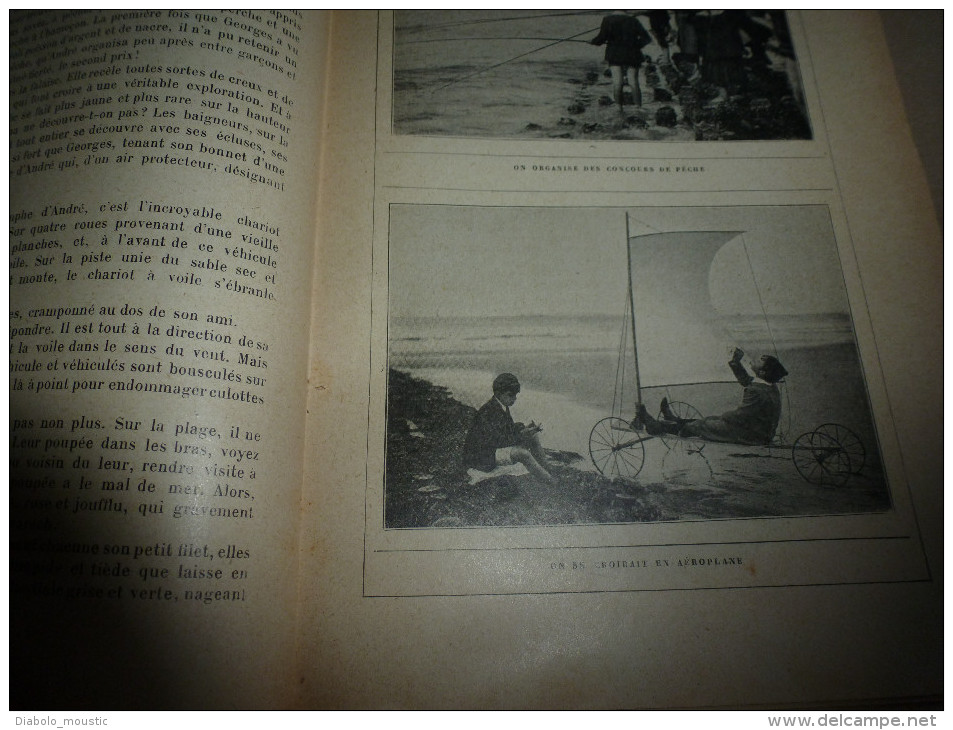 8.7.1911 MON JOURNAL :Couverture G. Dutriac ;La casquette; Photographies AU BORD de MER ;Favori du vaisseau LA BACHANTE