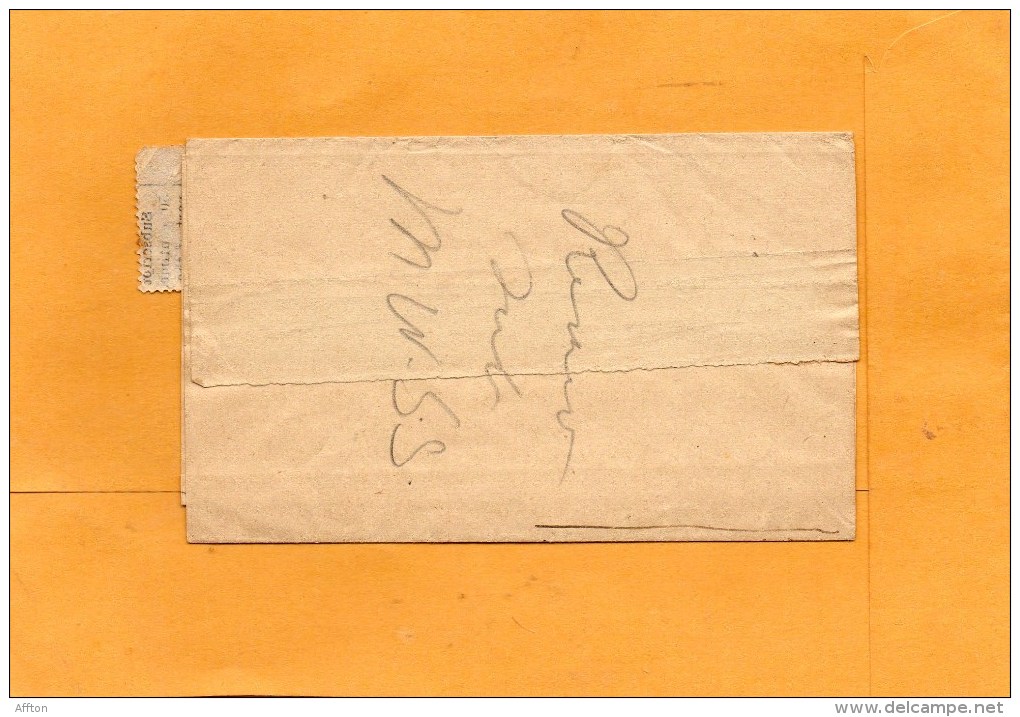 Argentina 1917 Wrapper Mailed To USA - Enteros Postales