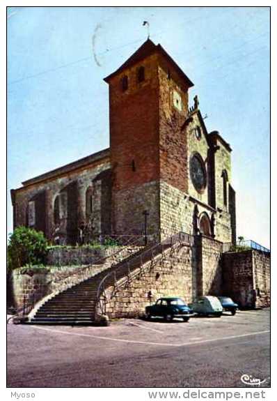 32  RISCLE SUR L'ADOUR L'eglise, Automobiles - Riscle