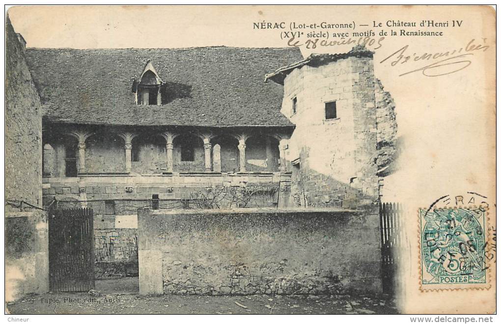 NERAC LE CHATEAU D'HENRI IV - Nerac