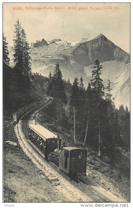 Réf : A14 -1367 : Schynige Platte Bahn Bilck Gegen Suiegg ( Train Chemin De Fer, Crémaillère ) - Egg