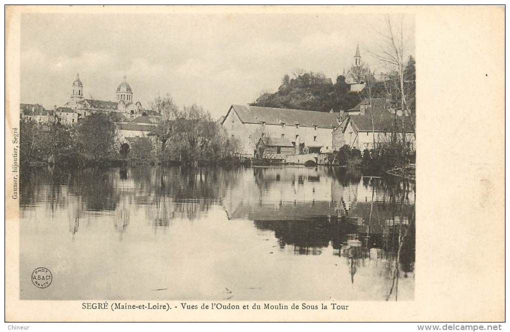 SEGRE VUES DE L'OUDON ET DU MOULIN DE SOUS LA TOUR - Segre