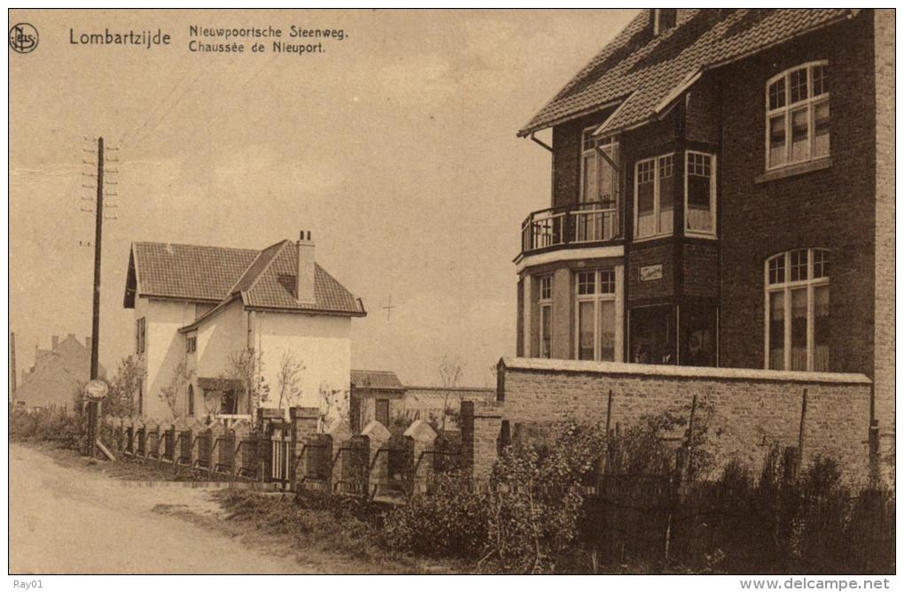 BELGIQUE - FLANDRE OCCIDENTALE - MIDDELKERKE - LOMBARTZIJDE - LOMBARDSIJDE - Nieuwpoortsche Steenweg. - Middelkerke