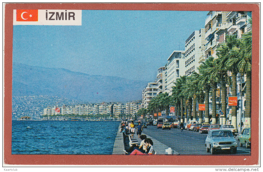 Izmir:  DACIA-RENAULT 12 & BREAK, PONTIAC FIREBIRD TRANS AM, FIAT/TOFAS - 'Coca-Cola' Neon - Türkiye - Toerisme