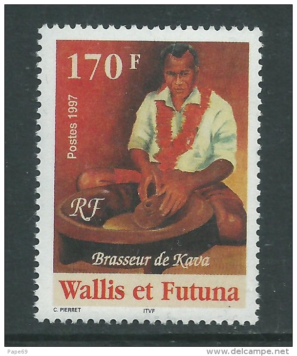 Wallis Et Futuna N° 501 XX  Brasseur De Kava,  Sans Charnière,  TB - Unused Stamps