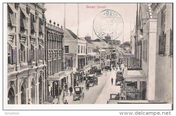 BARBADOS BRIDGE TOWN BROAD STREET 1916 - Barbados (Barbuda)