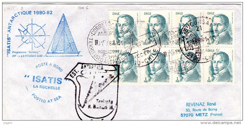 Enveloppe 1981 - Programmes ICEBERG (BV) - Antarctische Expedities