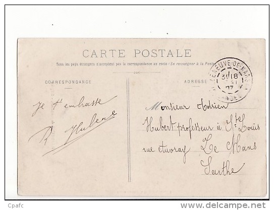 Carte 1905 VILLENEUVE DE MARSAN / L'EGLISE Et Rue - Villeneuve De Marsan