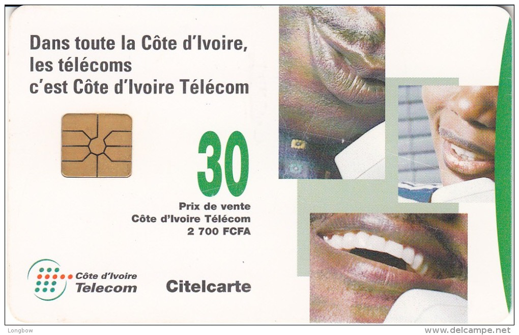 IVORY COAST - 27 - PEOPLE ON TELEPHONES - Côte D'Ivoire