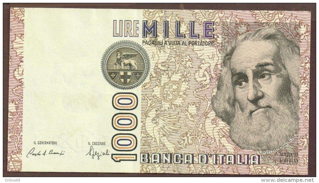 ITALIA 1000 Lire  06.01.1982 SERIE  TF....Q   Signatures Ciampi & Speziali - 1.000 Lire
