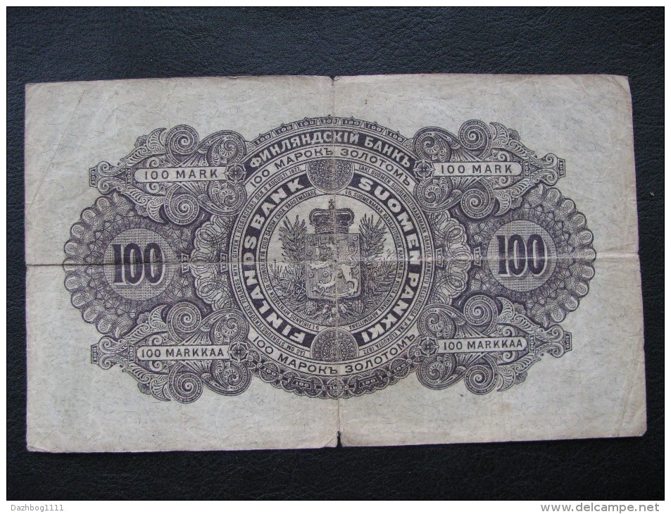 Finland  100 Markkaa 1898  P-7 EXTREMELY RARE - Finland