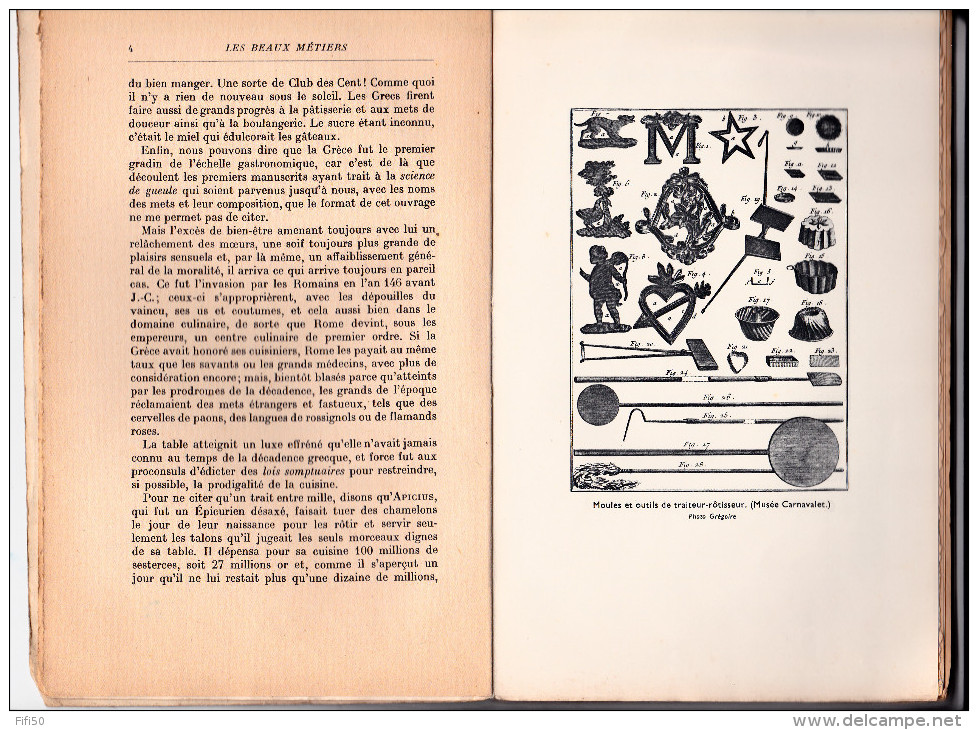 LE CUISINIER M Pellaprat 1942 La Cuisine De L´ Antiquité, Moyen Age ... III Em République  Création Restaurants A CAREME - Gastronomie